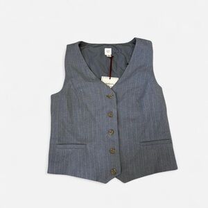 Autres Filles Pinstripe Tailored Vest NWT Size XS
